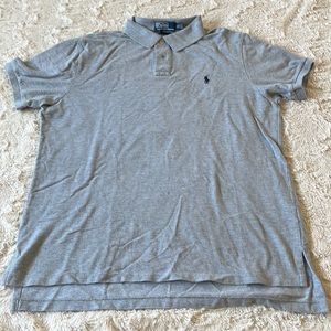 Polo By Ralph Lauren Gray Custom Fit Polo POLO SHIRT Size XL